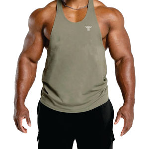 Camiseta de Tirantes de Algodón de Verano para Hombre, de Alta Calidad, para Gimnasio, Talla Grande - Product Image 5