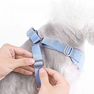 <b>Rower</b> Adjustable Nylon Dog Harness Plaid Pattern Sash Small Bell Pink Buckle Closure for Medium Dogs <b>Machine</b> Wash - Product Image 3