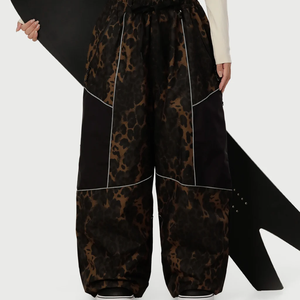Pantalon de ski imperméable coupe-vent à fermeture éclair pour homme, pantalon de neige unisexe thermique d'hiver pour activités de plein air, pantalon cargo oversize streetwear - Product Image 6