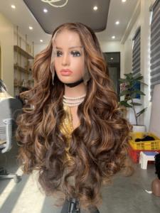 Peluca con encaje frontal de pelo vietnamita humano rizado hinchable, venta al por mayor, pelucas de encaje Full HD sin pegamento, vendedores para mujer negra - Product Image 4