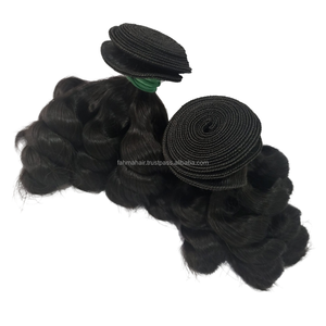 Vente en gros d'extensions de cheveux humains Remy indonésiens purs 100% Double trame en style vague profonde lâche naturel sans pertes - Product Image 4
