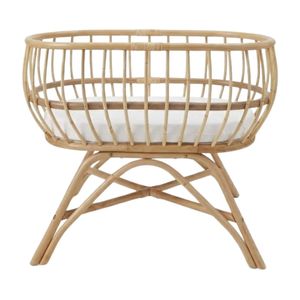 High Quality Natural Rattan Crib Wholesale Factory Price Hot Sale Cheap Eco Friendly Bedding Children Furniture Nursery Room - Product Image 2