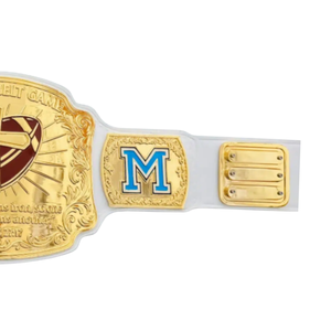 Ceinture de championnat personnalisable pour le jeu de la ceinture biblique, ceinture sportive haut de gamme, design football doré - Product Image 3