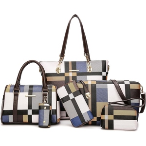 Conjunto de Bolsos de Mano de Piel Sintética con Estampado Floral para Mujer, Bolso Boston, Bolso de Hombro, Bolso Bandolera, Cartera, Bolsa de Cosméticos, Estilo Elegante para Uso Diario - Product Image 4