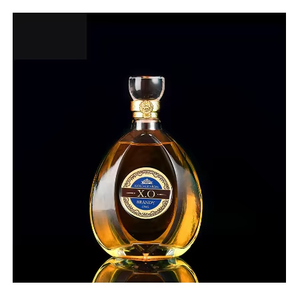 High Quality 500ml 750ml Glass Brandy Spirits <b>Bottle</b> with Cork and Labels Empty for Whiskey Tequila Gin - Product Image 4