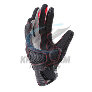 Nouveaux gants de moto en cuir de vache véritable, respirants, antidérapants, à doigts entiers, pour la course en plein air - Product Image 3