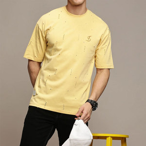 เสื้อยืดผู้ชายแบบแห้งเร็ว ดีไซน์สวยทันสมัยประจำปี 2026 รุ่นใหม่ล่าสุด เสื้อยืดผู้ชายสไตล์ดิสเทรสสำหรับใส่ลำลอง - Product Image 3