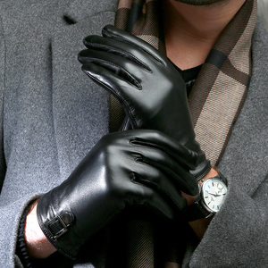 Guantes de Carreras de Piel de Vacuno y Poliuretano con Dedos Completos, Correa de Muñeca Ajustable para Deportes de Montar y Actividades al Aire Libre, Unisex, Antideslizantes - Product Image 4