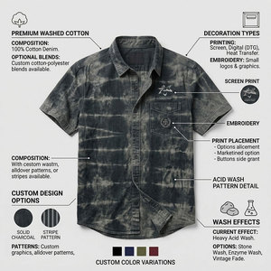 Wealthy Sports Men's Plaid Short Sleeve Casual Shirt Loose Fit Square <b>Collar</b> Spring Flannel Cotton/Bamboo High Street Front Logo - Product Image 5