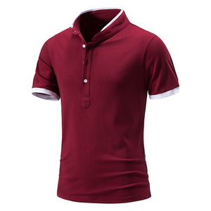 Summer Short Sleeve Crow Neck for <b>Shirt</b> Men's T-<b>Shirt</b> 100% Cotton Solid Casual Fashion Clothing - Product Image 6