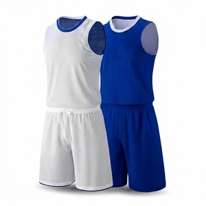 Conjunto de Camiseta de Baloncesto Reversible Unisex, Negro y Rojo, Camiseta sin Mangas, Pantalones Cortos con Cintura Elástica, Absorbe la Humedad, Nombre del Equipo Personalizado - Product Image 3