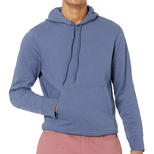 Sudadera con capucha gris con cremallera, 100% algodón, lisa, para invierno, con estampado digital y por descarga, 2025 - Product Image 1