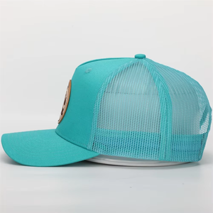 Gorras Trucker Snapback de Malla de Algodón Estilo Vintage con Logotipo de Parche de Cuero de Alta Calidad para Hombre, Personalizadas OEM al por Mayor - Product Image 5