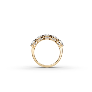Bague moderne en diamant de laboratoire à cinq pierres de 2,50 carats - Product Image 4