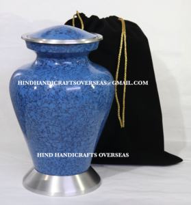 Urnes funéraires en aluminium de style américain de haute qualité pour cendres humaines, fournisseur indien d'articles funéraires faits à la main - Product Image 2