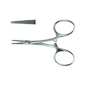 Pince hémostatique droite à pointe fine Carrel en acier inoxydable de qualité supérieure, réutilisable pour la chirurgie plastique, outil de serrage des vaisseaux - Product Image 1