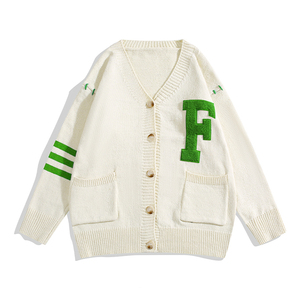 Make Your Custom Good Quality for Sorority/Fraternity/Schools/Colleges/Universities Logos Knitted <b>Cardigans</b> <b>Sweaters</b> for Unisex - Product Image 6