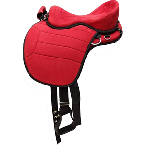 Selle de cheval sans arceau Premium Freemax avec sangle d'étrier, selle d'équitation légère en synthétique, durable et confortable - Product Image 2