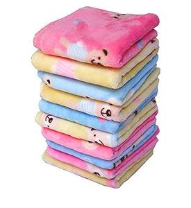 Mouchoirs pour enfants 100% coton ultra doux multicolores 25x25 cm, mouchoirs doux pour enfants, mouchoirs doux pour bébés - Product Image 1