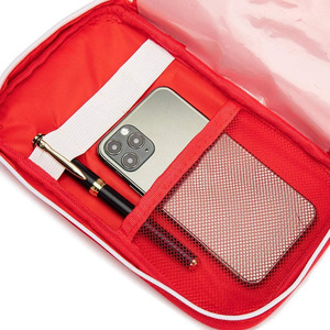 Bolsa de primeros auxilios profesional de cuero con organizador de medicamentos portátil para coche, oficina, hogar y emergencias al aire libre a bajo precio. - Product Image 3