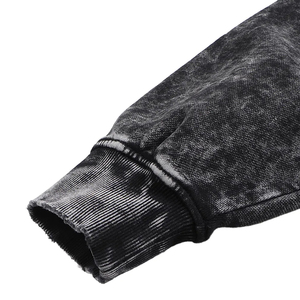 Sweat-shirt personnalisé pour hommes et femmes, effet délavé, coupe ample, col rond vintage, streetwear, OEM ODM en gros - Product Image 6