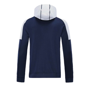 Sweat à capuche zippé intégral pour homme, personnalisable, tendance, coupe en V, en polyester épais à empiècements en V multicolores, faible MOQ - Product Image 5