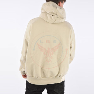 Nouveauté : Sweats à capuche décontractés d'hiver, couleur unie, effet usé, en tissu polaire mélangé de coton, logo personnalisé, vente en gros pour hommes - Product Image 2