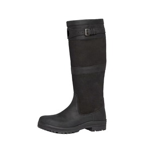 Botas de equitación de cuero genuino de la mejor calidad en color liso, productos ecuestres hechos a mano en Pakistán - Product Image 2