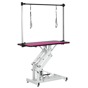 Tavolo Idraulico Rosa da 42,5 Pollici per Toelettatura Animali con Braccio a 'H' - Product Image 3