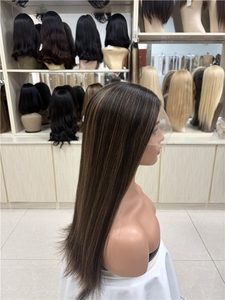 Venta de Fábrica: Pelucas de Cabello Humano Virgen Chino con Frente de Encaje Transparente, Base de Encaje, Largas, Tamaño Pequeño/Grande, 150% de Densidad, Todas las Tonificaciones - Product Image 4