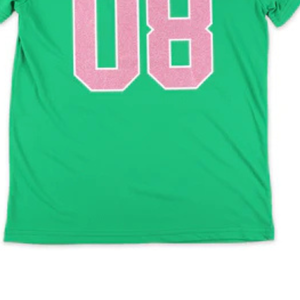 Camiseta Deportiva AKA Glitter Dri Fit para Mujer, Verde Rosa, Absorbe la Humedad, Cuello Redondo, Rendimiento Atlético, Uso Casual - Product Image 4