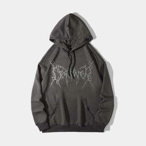 Meilleur prix – Nouveaux sweats à capuche décontractés thermiques pour hommes avec strass, 100 % coton molletonné, imperméables et respirants, fabriqués au Pakistan pour l'hiver - Product Image 1