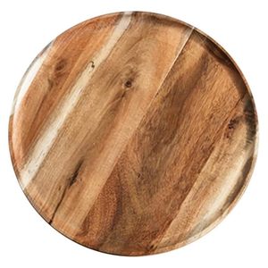 Juego de vajilla de madera, platos redondos, estilo chino tradicional, duradero, apto para lavavajillas, juego para 4 personas, platos redondos de madera - Product Image 5