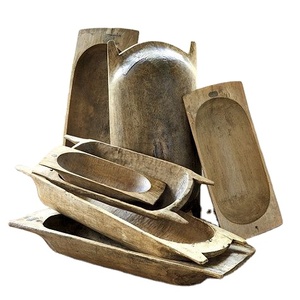 Wooden Dough Bowls for Food or Salad Bowls Set <b>Small</b> Bowl for Serving Pasta and Sale and Customized Size Unpolished - Product Image 1