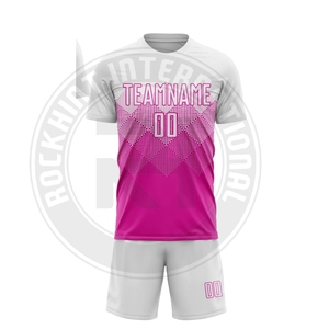 Uniforme de Fútbol Profesional de Alta Calidad, Conjunto de Camiseta y Pantalones Cortos de Poliéster para Entrenamiento y Deportes - Product Image 1