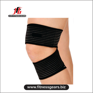 Genouillère de compression professionnelle en nylon et coton réglable avec fermeture auto-agrippante pour la musculation et les douleurs au genou (vente en gros) - Product Image 6