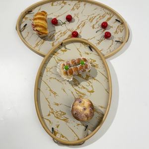 Bandeja Redonda Moderna de MDF Lacado con Estampado de Guepardo de la Selva, Hecha a Mano, Brillante, Decorativa, de Madera, para Servir, Comedor, Regalo, Decoración del Hogar - Product Image 6