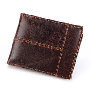 Elegante Tarjetero de Cuero Genuino para Hombre, con Bloqueo RFID, Cierre Abierto, de Alta Calidad, Personalizable, para Pasaporte, Tarjetas de Crédito y Viajes - Product Image 3
