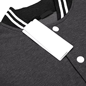 Veste de baseball pour homme, style universitaire, avec empiècements contrastés, design personnalisé, impression sur mesure - Product Image 3