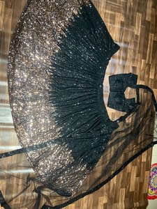 Lehenga choli dupatta ปาร์ตี้ฤดูร้อนฤดูหนาวงานปักเลื่อมแบบดั้งเดิมผ้าจอร์เจียแบบสลิมฟิตยืดได้กลับได้ - Product Image 4