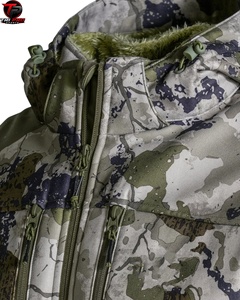 Chaqueta Softshell Premium para Exteriores, Resistente a la Intemperie, con Capucha Ajustable, Cierre Frontal Completo, Bolsillos Dobles en el Pecho, Chaqueta de Caza Reforzada - Product Image 4