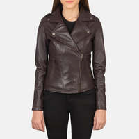Jaket Kulit Wanita Fashion Kasual Premium Outerwear Logo Kustom Ukuran Warna Pemasok Grosir