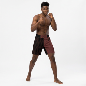 Shorts MMA pour hommes, impression par sublimation, coupe athlétique, évacuation de l'humidité, respirant, séchage rapide, extensible, vêtements d'arts martiaux mixtes - Product Image 1