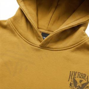 Sweat-shirt à capuche 100% coton imprimé 3D lettres style streetwear tendance hip-hop personnalisé automne-hiver - Product Image 4