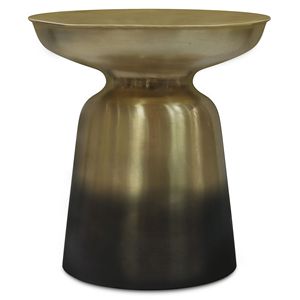 Tavolino da caffè Toby Ombre con accenti in metallo oro/nero - Product Image 1
