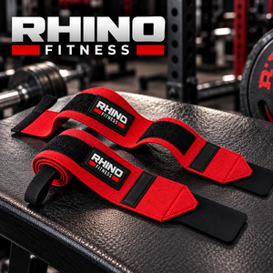 ผ้าพันข้อมือ Rhino Fitness 100% ผ้าฝ้ายลายพราง สำหรับมือซ้าย ช่วยพยุงข้อมือสำหรับยกน้ำหนัก พร้อมสายรัดแบบตีนตุ๊กแก สำหรับออกกำลังกาย - Product Image 1