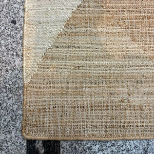 Alfombra de Yute Tejida a Mano con Patrón Geométrico, Fibra Natural Ecológica para Sala de Estar - Product Image 3