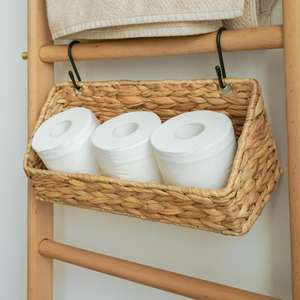 Handcrafted Water Hyacinth Woven Hanging <b>Wall</b> <b>Basket</b> for <b>Storage</b> for Kitchen and Bathroom from Vietnam - Product Image 3