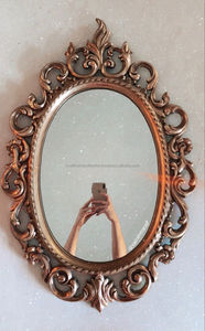 Espejo de pared de último diseño brasileño para el hogar Espejo de pared de diseño en relieve grabado decorativo con logotipo impreso - Product Image 2