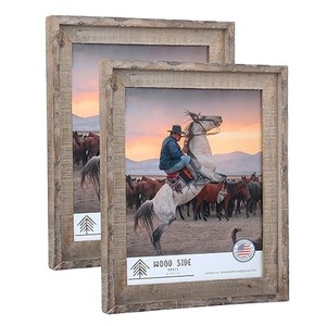 Marco de Fotos Rústico de Madera Reciclada, Color Gris Envejecido, 20x25x2 cm, Ecológico, Hecho a Mano, Duradero, Ligero, Venta al Por Mayor |   Aqudus - Product Image 2